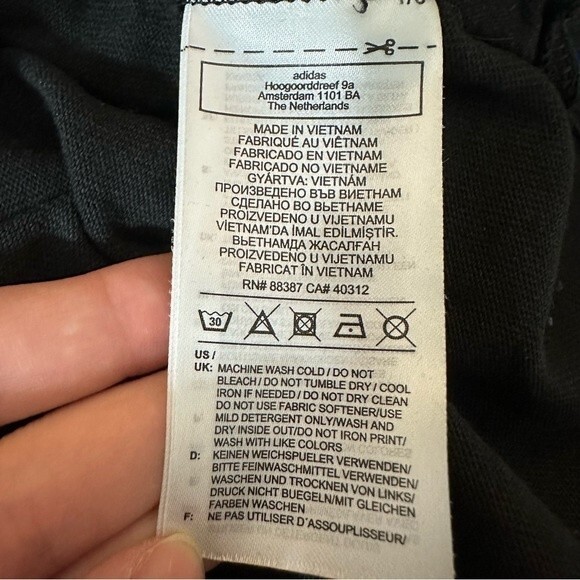 Adidas Originals Women's Oversized Black Pullover Hoodie Embroidered Sleeves - Picture 13 of 16